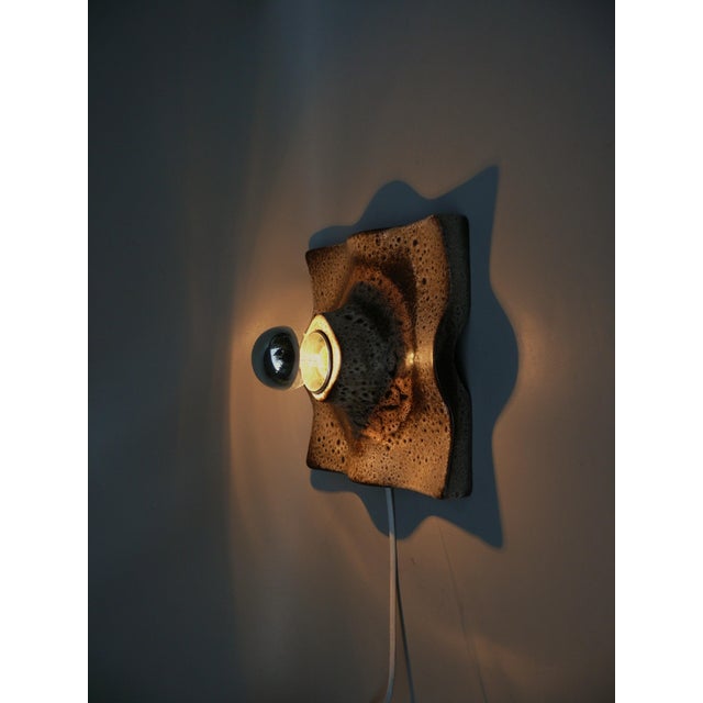 Wall Lights in Ceramic and Fat Lava by Martin Müller, 1970s, Set of 2 For Sale - Image 14 of 18