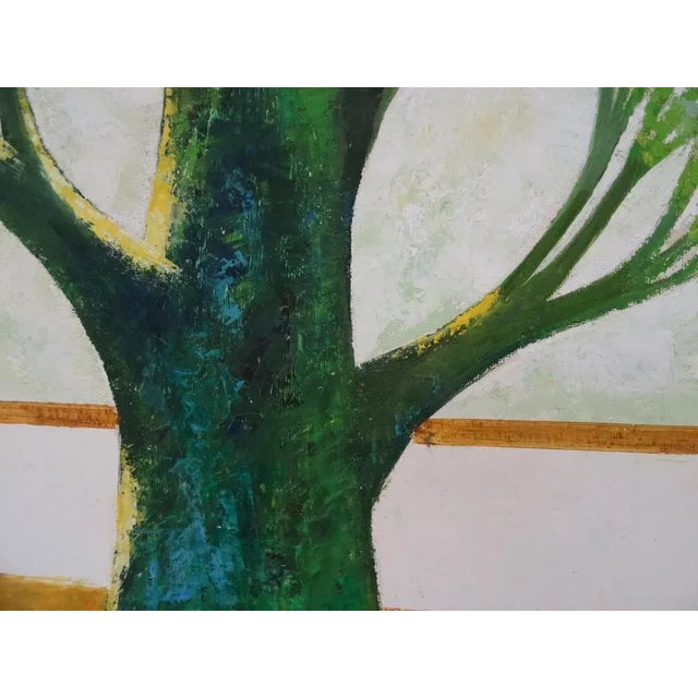 Laimdots Murnieks, Two Trees and the Sun, 2002, Oil on Cardboard For Sale - Image 4 of 7