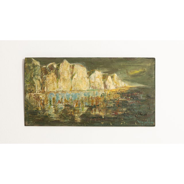 Early 20th Century France Forest Green Wood Painting For Sale - Image 12 of 15