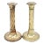 Vintage Art Deco Brass Candlesticks For Sale