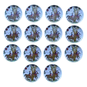 Vintage Kurt Hammer Style German Fairy Tale Porcelain Dishes- Set of 14