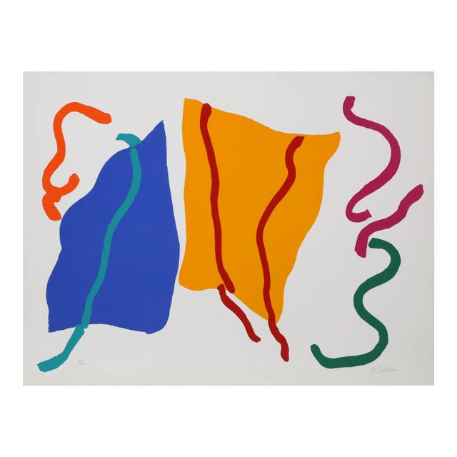 Untitled 24, 1980 Signed Screenprint by Raymond Parker For Sale