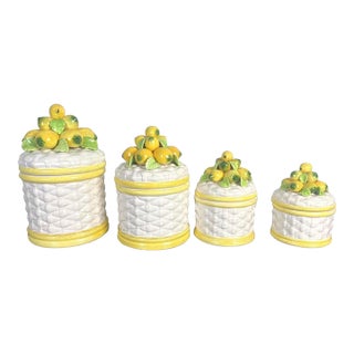 Set of Vintage Canisters by Robert Nemith "The Harvest Collection For Sale