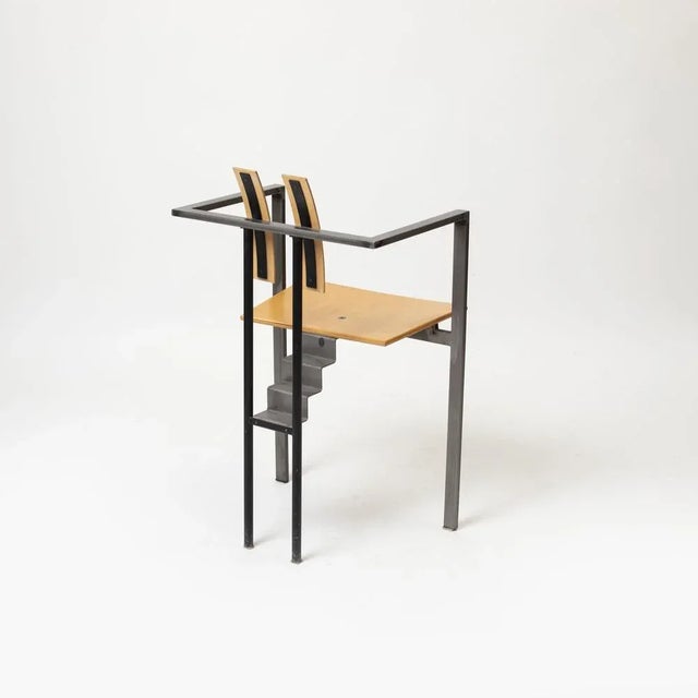 Wood Postmodern KFF Trix Chair by Karl-Friedrich Förster, Germany, 1980s For Sale - Image 7 of 9