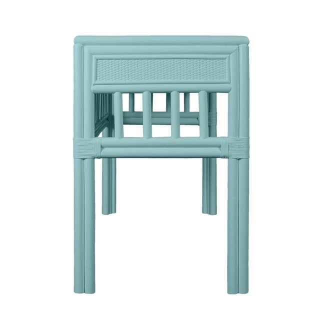 Not Yet Made - Made To Order Colony Desk, Turquoise For Sale - Image 5 of 6