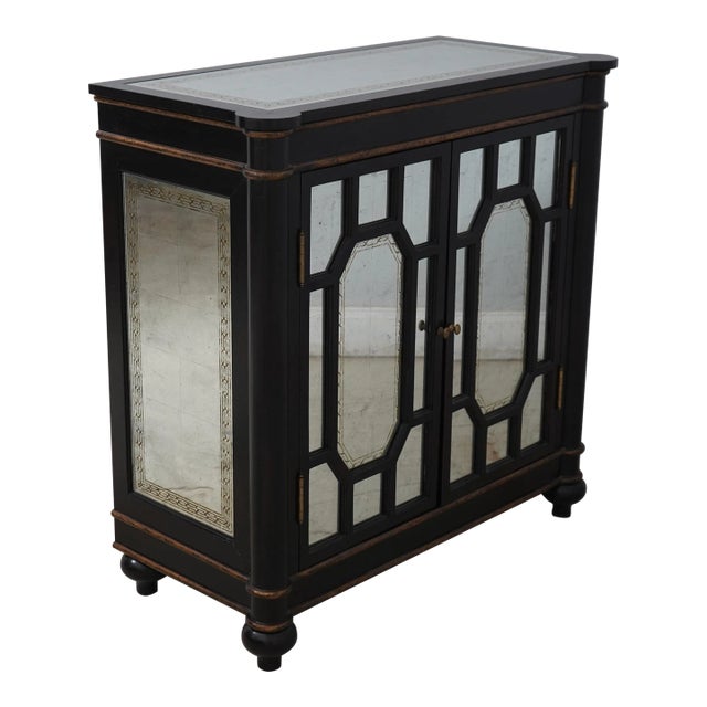 Jonathan Richards Eglomise Console Bar Cabinet For Sale