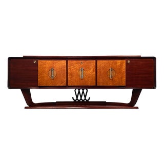 Art Deco Sideboard with Bar Cabinet by Osvaldo Borsani, Italy, 1940s For Sale