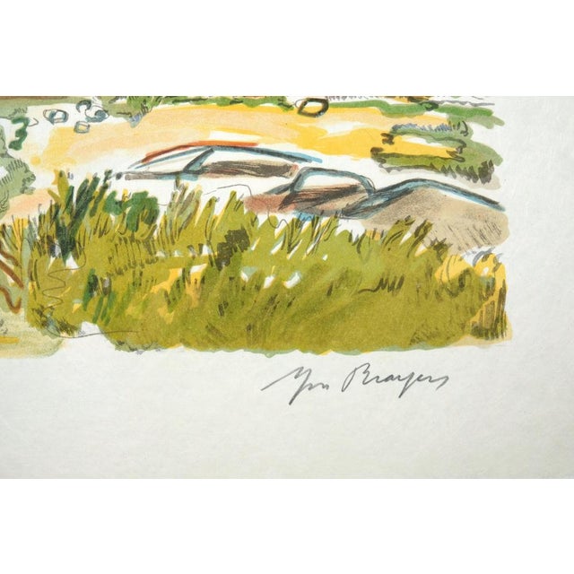 Yves Brayer, Les fouilles de Massalia, Lithograph For Sale - Image 7 of 8