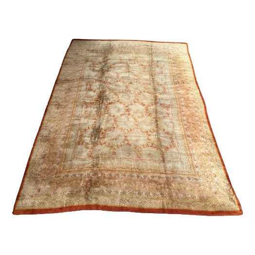 French Distressed Savonnerie Carpet, 1890s-1910s For Sale