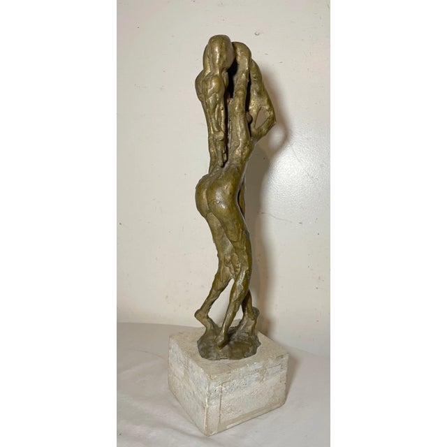 Large Vintage Milton Elting Hebald American Embrace Bronze Nude Sculpture Statue For Sale - Image 10 of 15