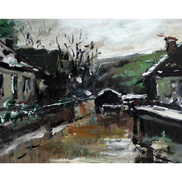 Magdalena Spasowicz, Houses, Oil & Acrylic on Cardboard, 2004 For Sale - Image 4 of 7