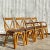 Vintage Coastal Bent Rattan Dining Chairs - Set of Four For Sale In West Palm - Image 6 of 7