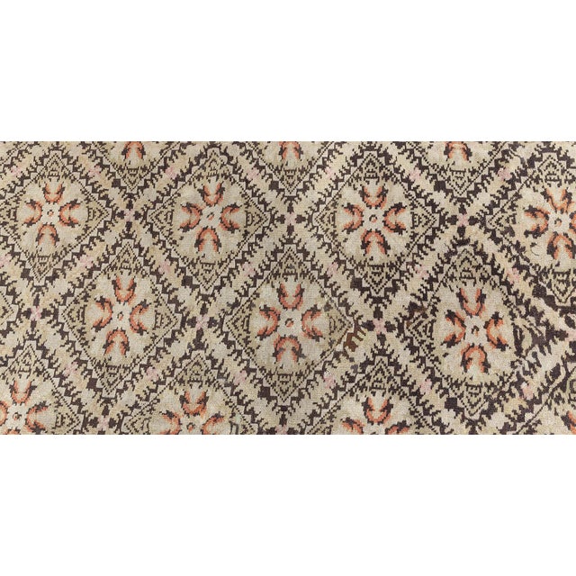 1880s Antique Bessarabian Kilim Rug with Floral Motif and Graphic Charm For Sale In New York - Image 6 of 7