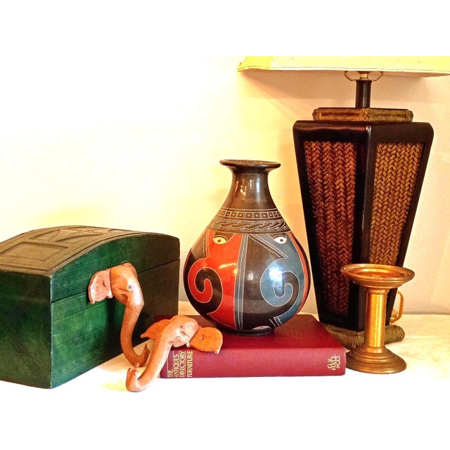 This authentic studio art pottery fixture represents the celebrated earthenware manufacturing traditions of San Juan de...