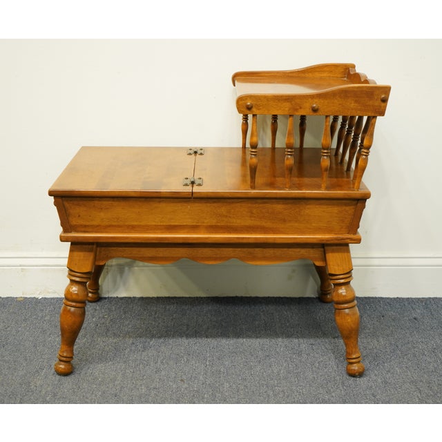 Ethan Allen Heirloom Nutmeg Maple 18x27" Accent Doughbox Step End Table 108582 Chairish