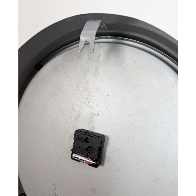 Large Industrial Grey Factory Wall Clock from Chronotechna, 1950s For Sale - Image 15 of 17