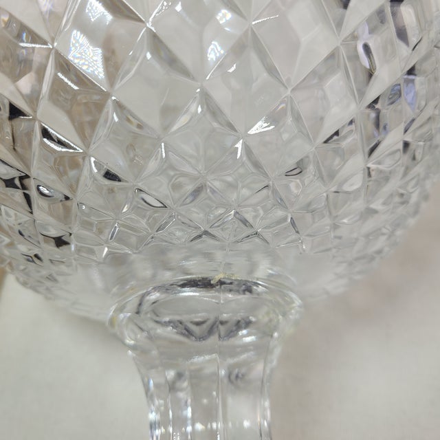 Late 20th Century Shannon Crystal by Godinger Punch Set 24% Lead Crystal Bowl Cups Ladle - 10 Pieces For Sale - Image 9 of 12
