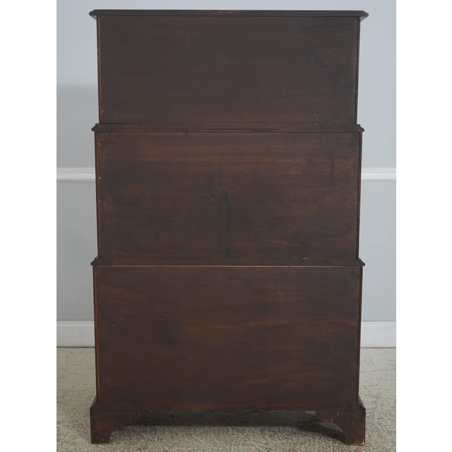 Harden Cherry Triple Stack Chippendale High Chest For Sale - Image 15 of 16