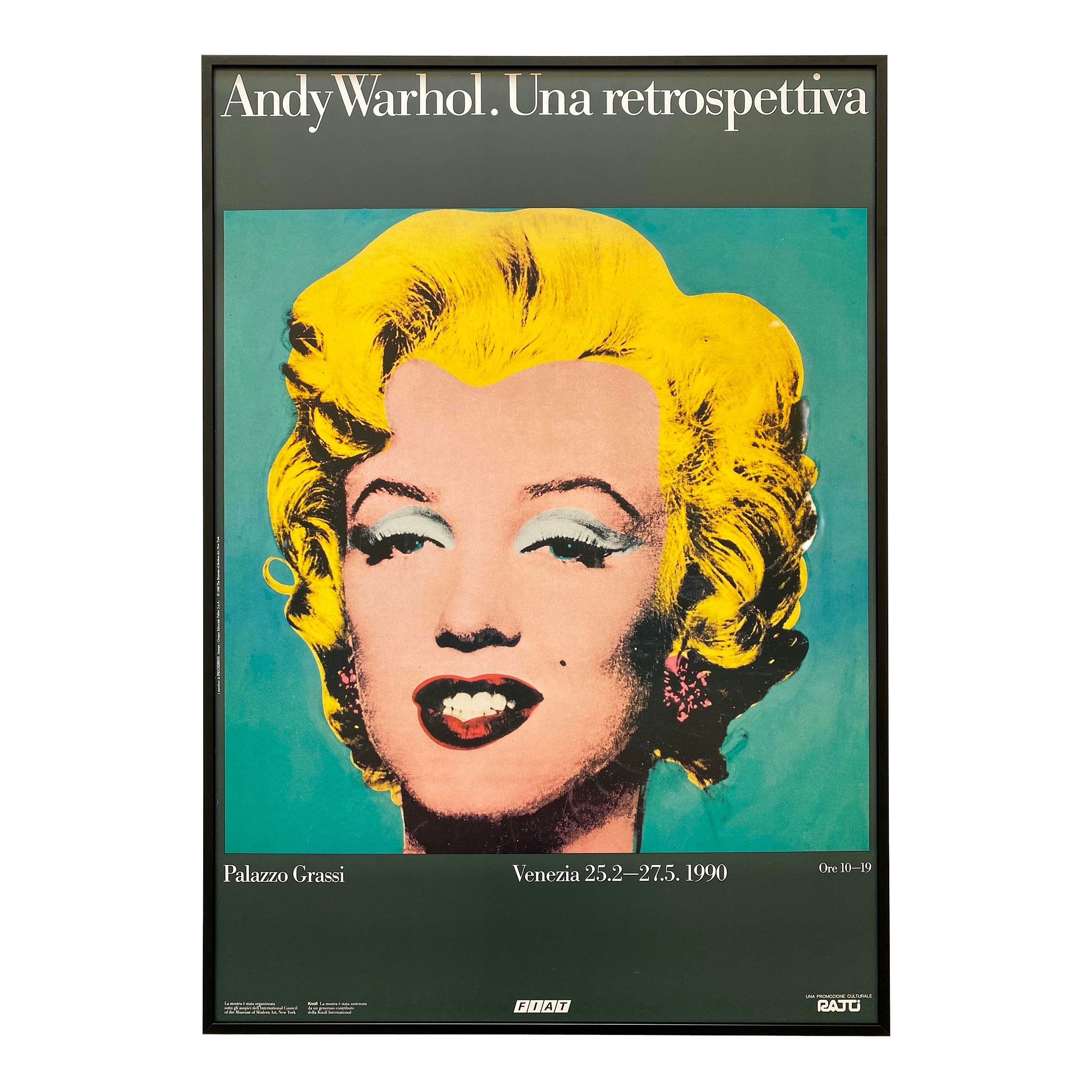 ウォーホル Marilyn(1964) ドイツ製ポスター 額縁付き] アンディ・ウォーホル「Shot Blue Marilyn,1964（ショット