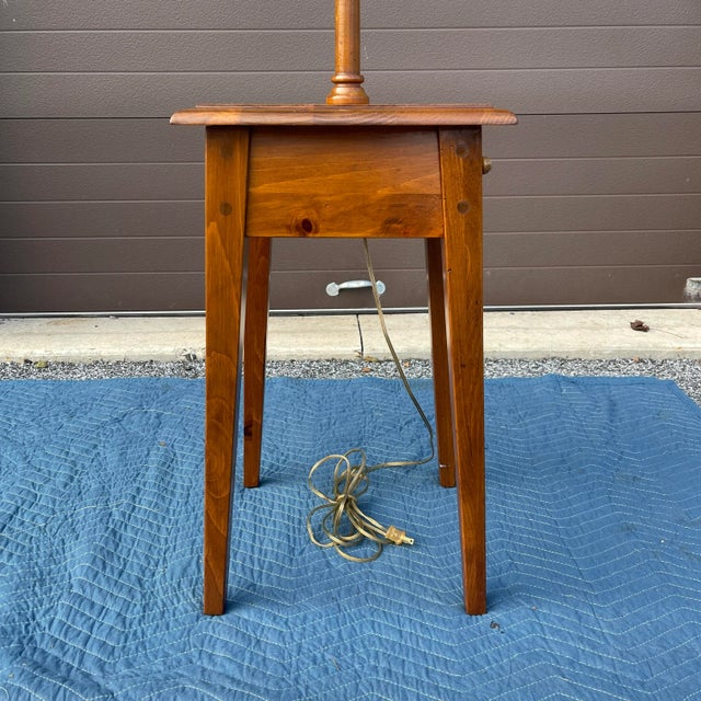 1980s Ethan Allen Country Craftsman Collection Traditional Rustic Pine Floor Lamp Chairish