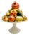 Large Scale Spanish Faience Mixed Fruit Topiary Centerpiece on Pedestal For Sale