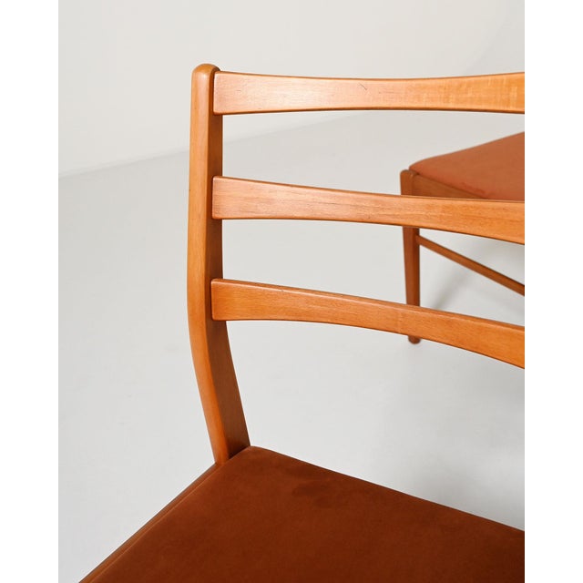Brown Scandinavian Teak Dining Chairs, 1960s, Set of 4 For Sale - Image 8 of 12