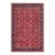 Shabby Chic Persian Tabriz Red/Blue Wool Rug - 9'8'' X 15'0'' For Sale