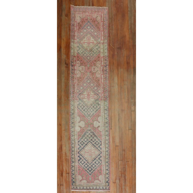 Pink Narrow Vintage Khotan Runner - 2'3" x 10'7" For Sale - Image 11 of 11