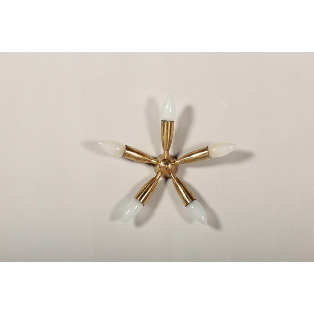 Brass Sputnik Lamp, 1950s For Sale - Image 4 of 9