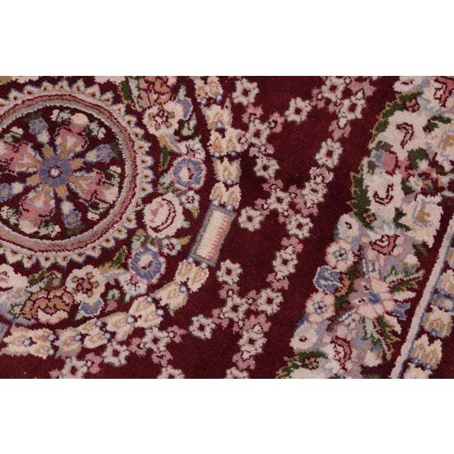 Shabby Chic Pak-Persian Red/Red Wool Rug - 2'7'' X 4'5'' For Sale - Image 4 of 9