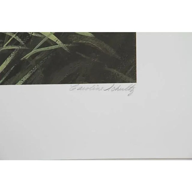 Caroline Schultz's depiction of a cheetah with her two cubs is a sweet, loving scene seemingly captured directly from the...