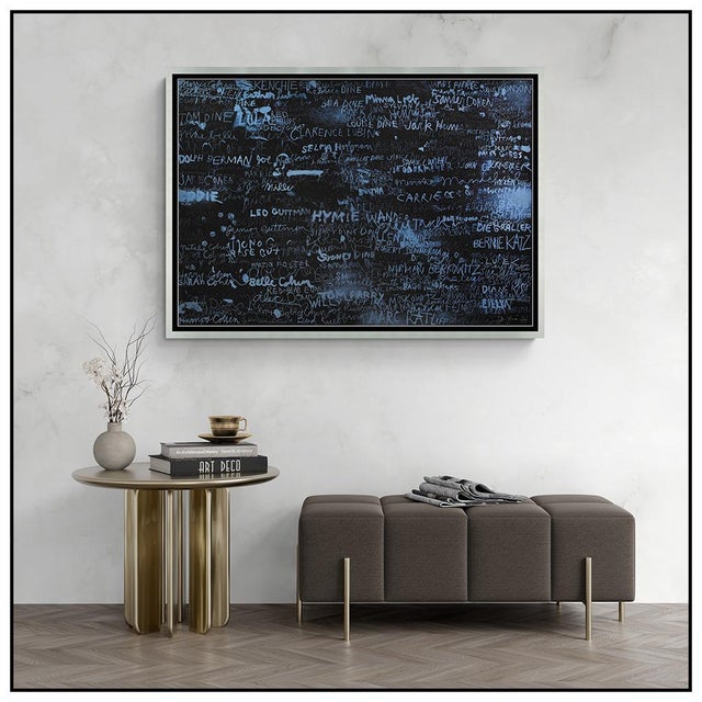 The artwork here, "Cincinnati II", is a wonderful depiction of names written on a wall, that was designed with vibrant...