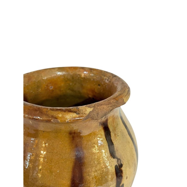 Ceramic Antique French Provincial Brown Glazed Terracotta Gargoulette For Sale - Image 7 of 9