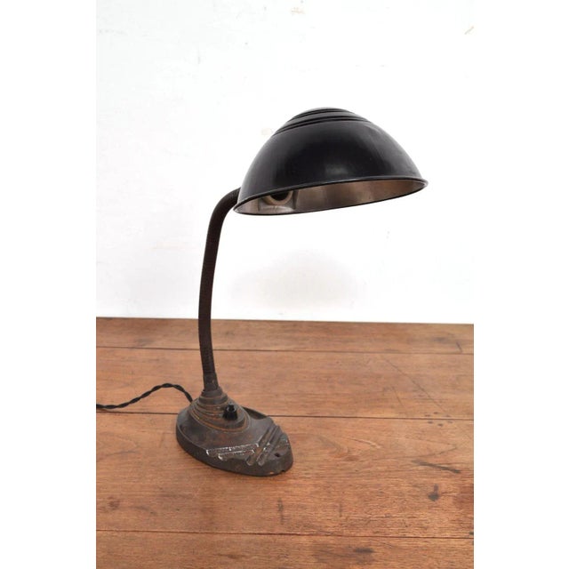 Metal Art Deco Desk Lamp from Erpe Belgium, 1920s For Sale - Image 7 of 10