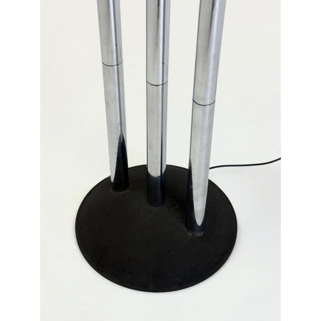 Tubular Chrome Frame Floor Lamp attributed to Goffredo Reggiani, 1970s For Sale - Image 11 of 12