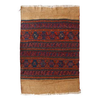 Vintage Ersari Turkmen Embroidered Flatweave Textile, 1950s For Sale