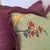 Brunschwig & Fils Brunschwig & Fils Fabriano Jade Lumbar Pillows With Purple Pleated Ruffle- Pair For Sale - Image 4 of 9