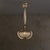 An Italian Murano glass pendant attributed to Barovier & Toso, crafted in the 1940s. A cascade of elongated, fluted glass...