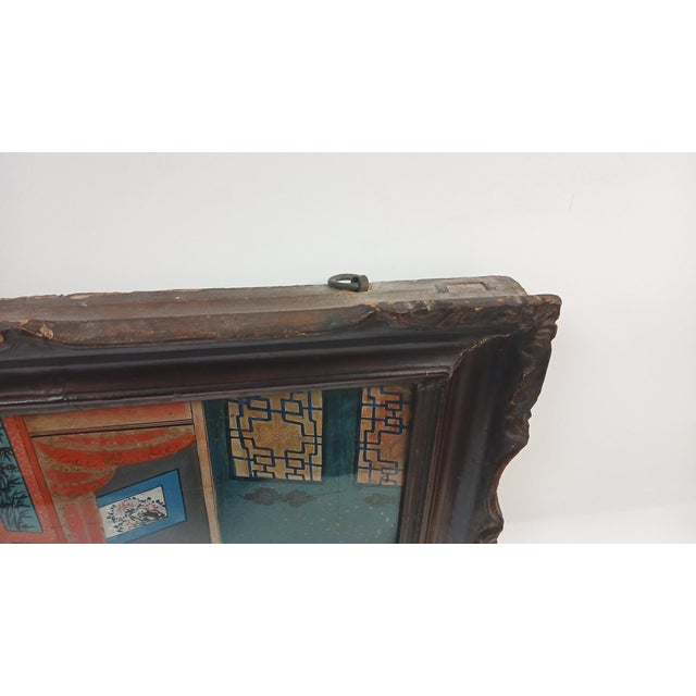 Late 19th Century Chinese Export, Reverse Painting on Glass, Qing Dynasty For Sale In Denver - Image 6 of 8