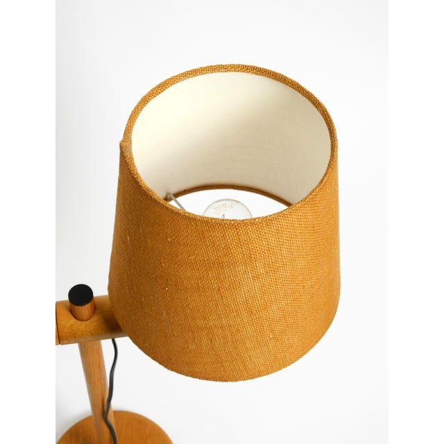 Oak Table Lamp with Height-Adjustable Shade from Temde, 1960s For Sale - Image 15 of 18