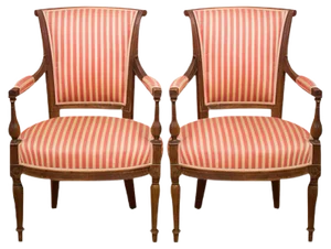 Set of French Directoire Armchairs, late 1700s