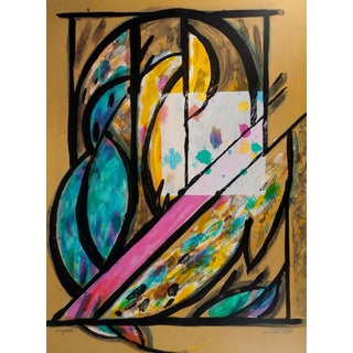 Jacques Poli, Couple de Perruches, Lithograph For Sale