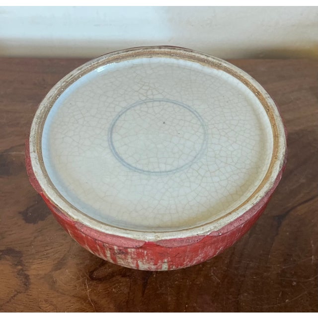 Antique Late Qing 19th Century Chinese Sang De Boeuf Oxblood Flambe Glaze Scholar's Desk Water Pot or Taibai Jar For Sale - Image 14 of 18