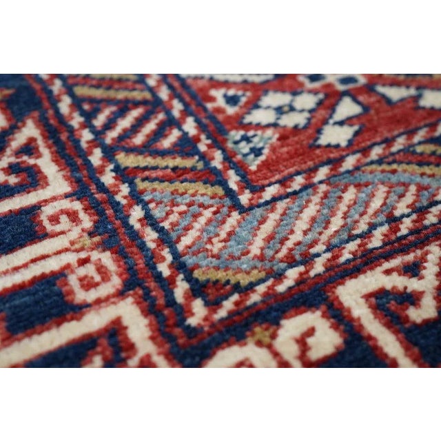 Red Antique Shrivan Rug 3'2'' x 3'4'' For Sale - Image 8 of 11