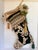 Late 20th Century Handmade Victorian Style Emerald Green Velvet Christmas Stocking With Cherub & Lace For Sale - Image 5 of 13