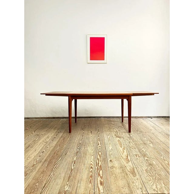 Grete Jalk Mid-Century Danish Modern Teak Extendable Dining Table by Grete Jalk for Glostrup, 1960s For Sale - Image 4 of 16