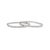 Ladies 14k White Gold Inside Out 3.23ct Pave Diamond Hoop Earrings, A Pair For Sale In Houston - Image 6 of 8