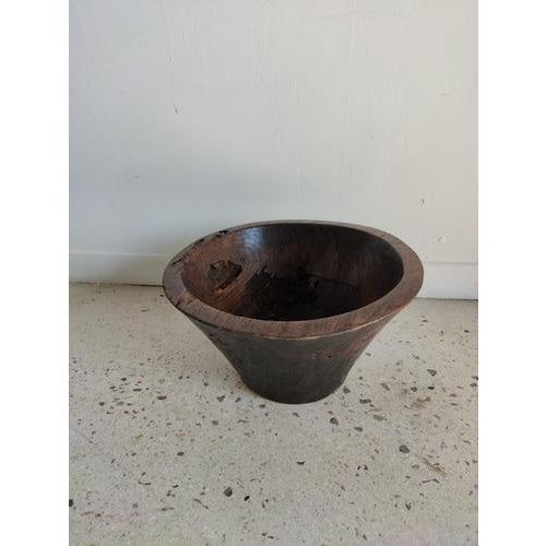 Large Vintage Teak Bowl For Sale - Image 11 of 18