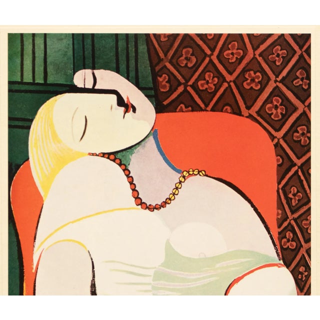 Portraiture 1960s After Pablo Picasso "Le Rêve (Dream)", Vintage Period Cubist Full-Color Print For Sale - Image 3 of 9