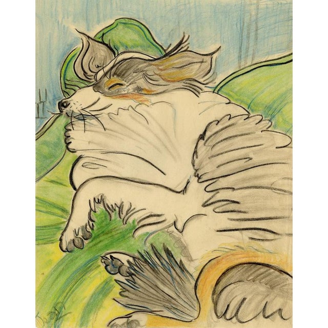 Paper Jean Mary Ogilvie Sleeping Collie Dog, 1930s For Sale - Image 7 of 7